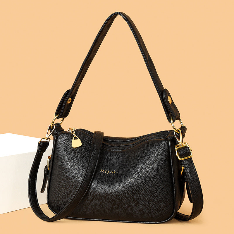 Buy Black Mavi 2 Zipper Sling Bag for Women Online – RIJAC