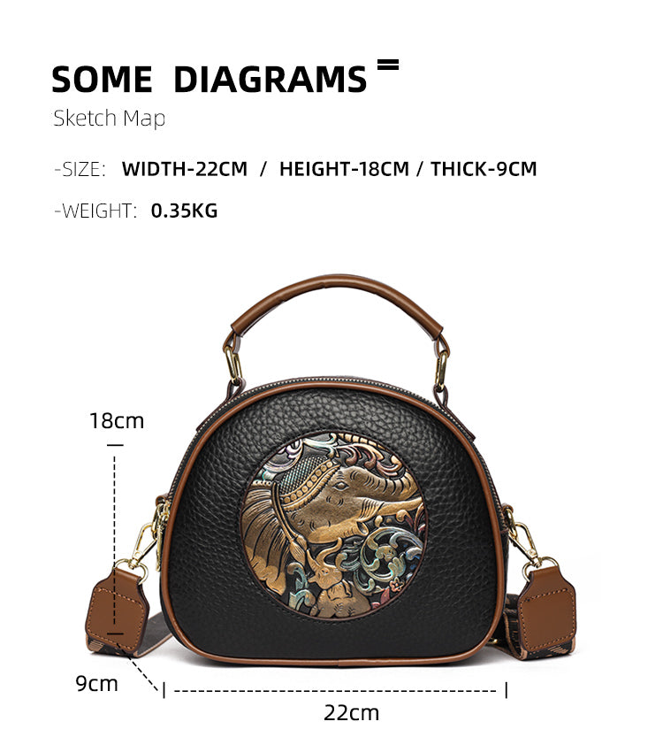 Brown Xari 2 Zipper Sling Bag