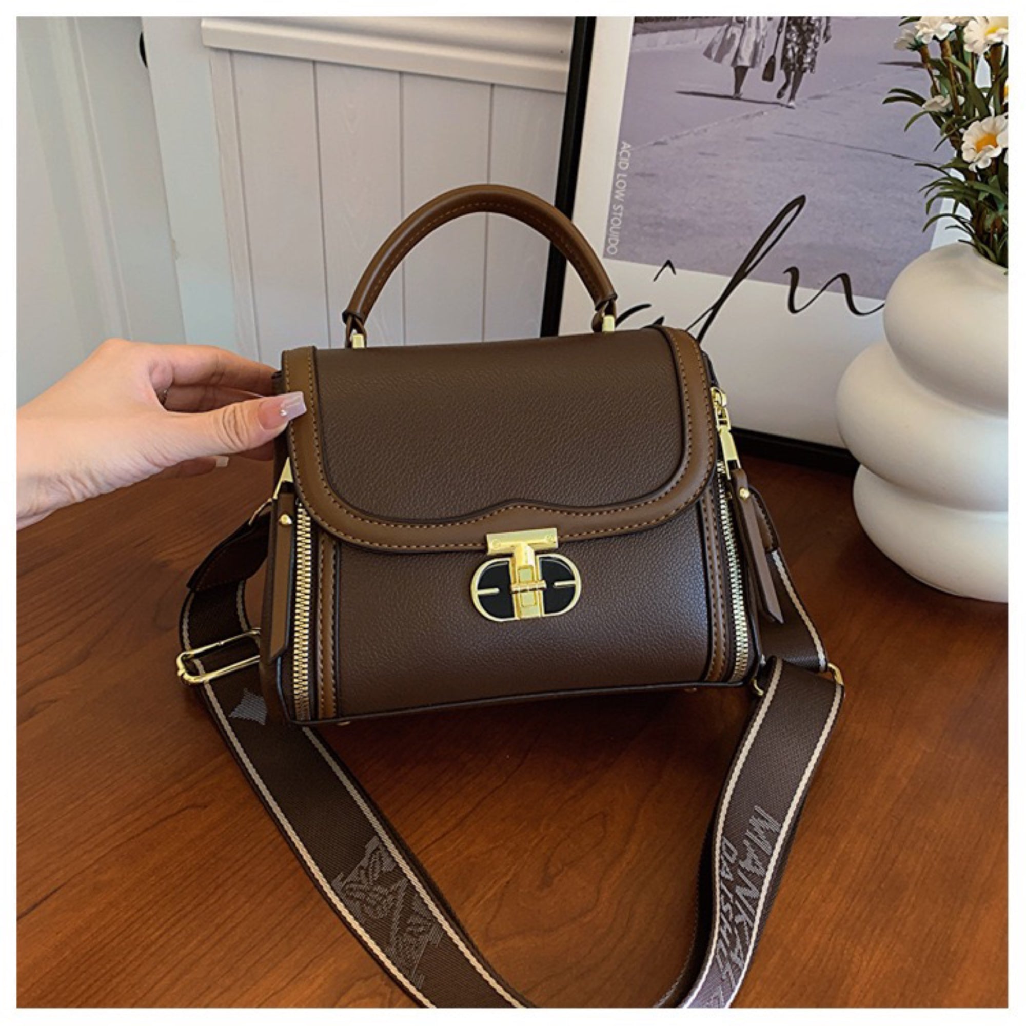 Brown Juno Sling Bag at Rijac Brown Sling Bag for Women – RIJAC