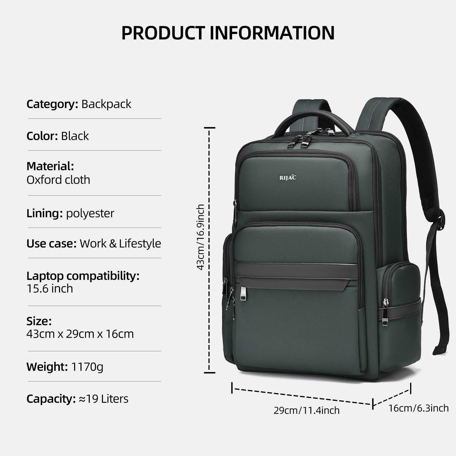 Green Noma Backpack | 30 Litre