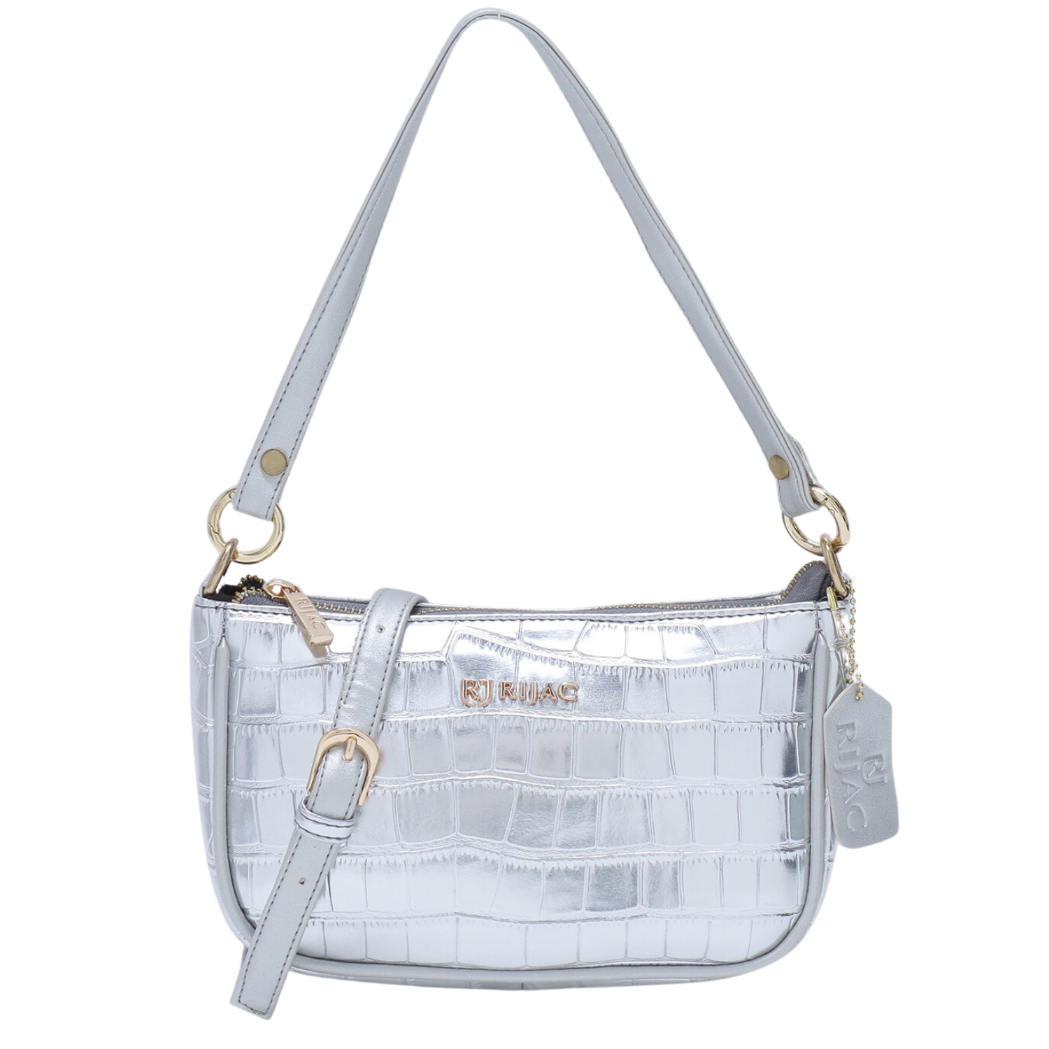 SILVER SHIFT DUO PARTY SLING BAG