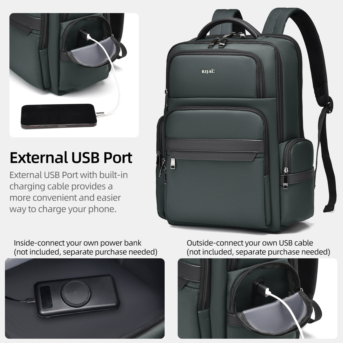 Rijac Backpack Black Noma 40L Backpack | Office Essential – RIJAC