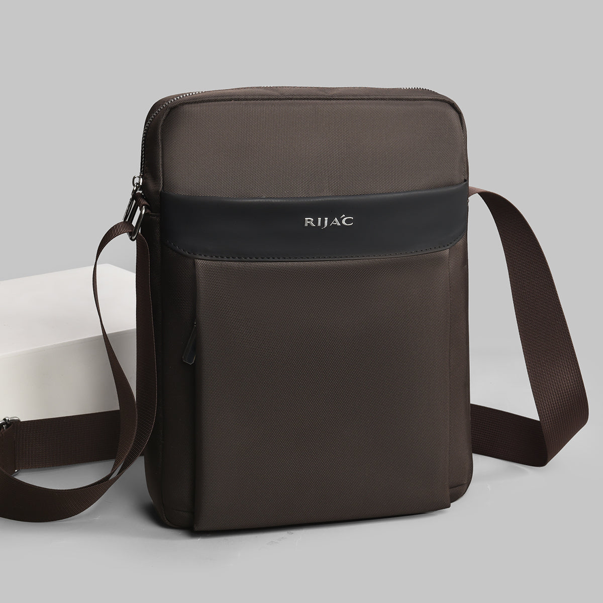 Brown Teza Mens Crossbody Bag