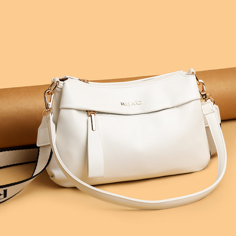 White Miloa 3 Compartment Sling Bag