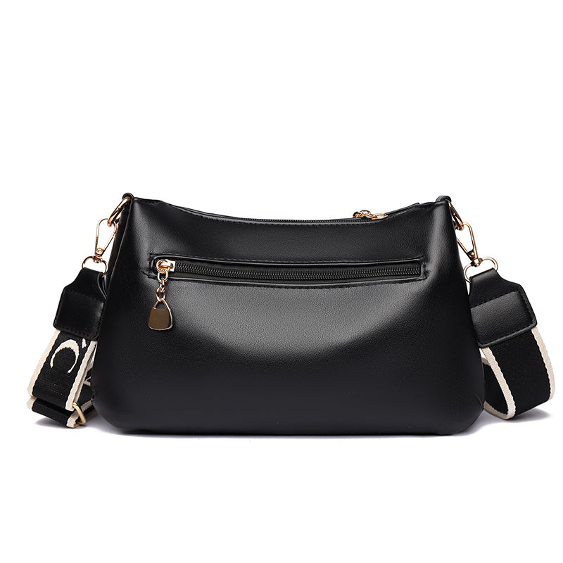 Black Miloa 3 Compartment Sling Bag