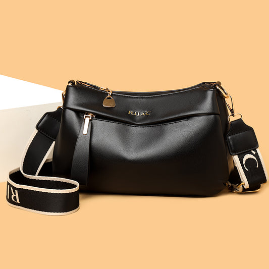 Black Miloa 3 Compartment Sling Bag