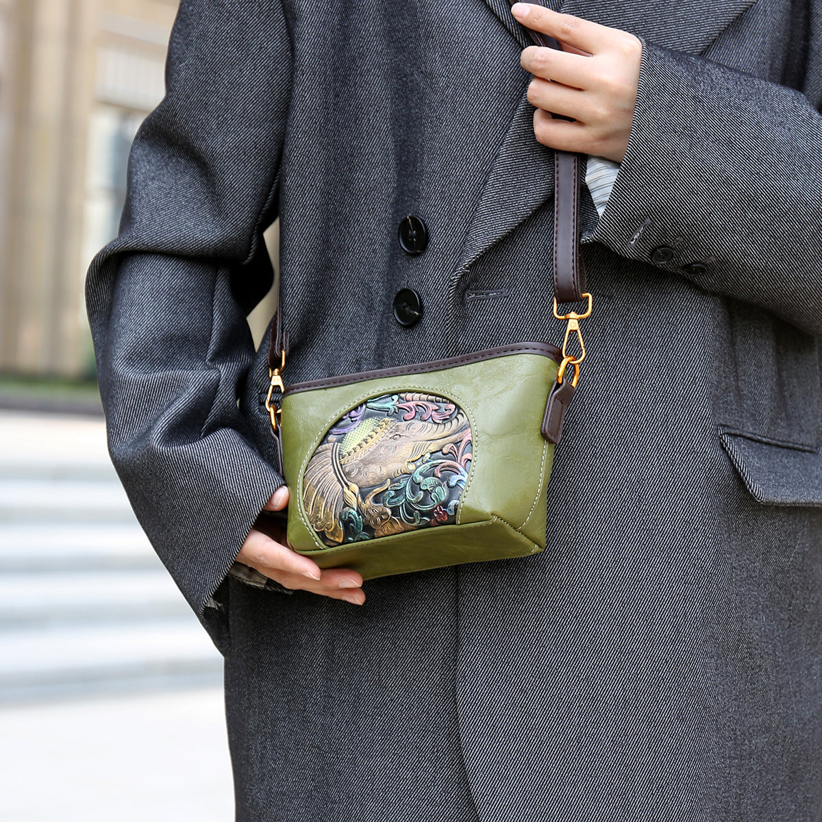 Green Bela (s) Sling Bag