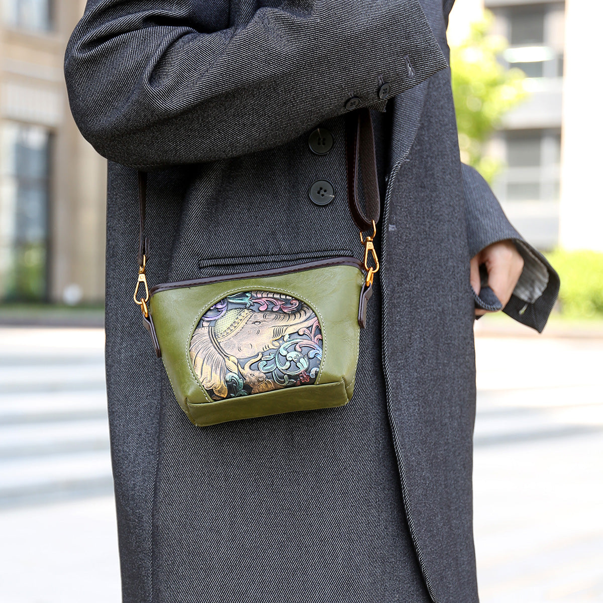 Green Bela (s) Sling Bag