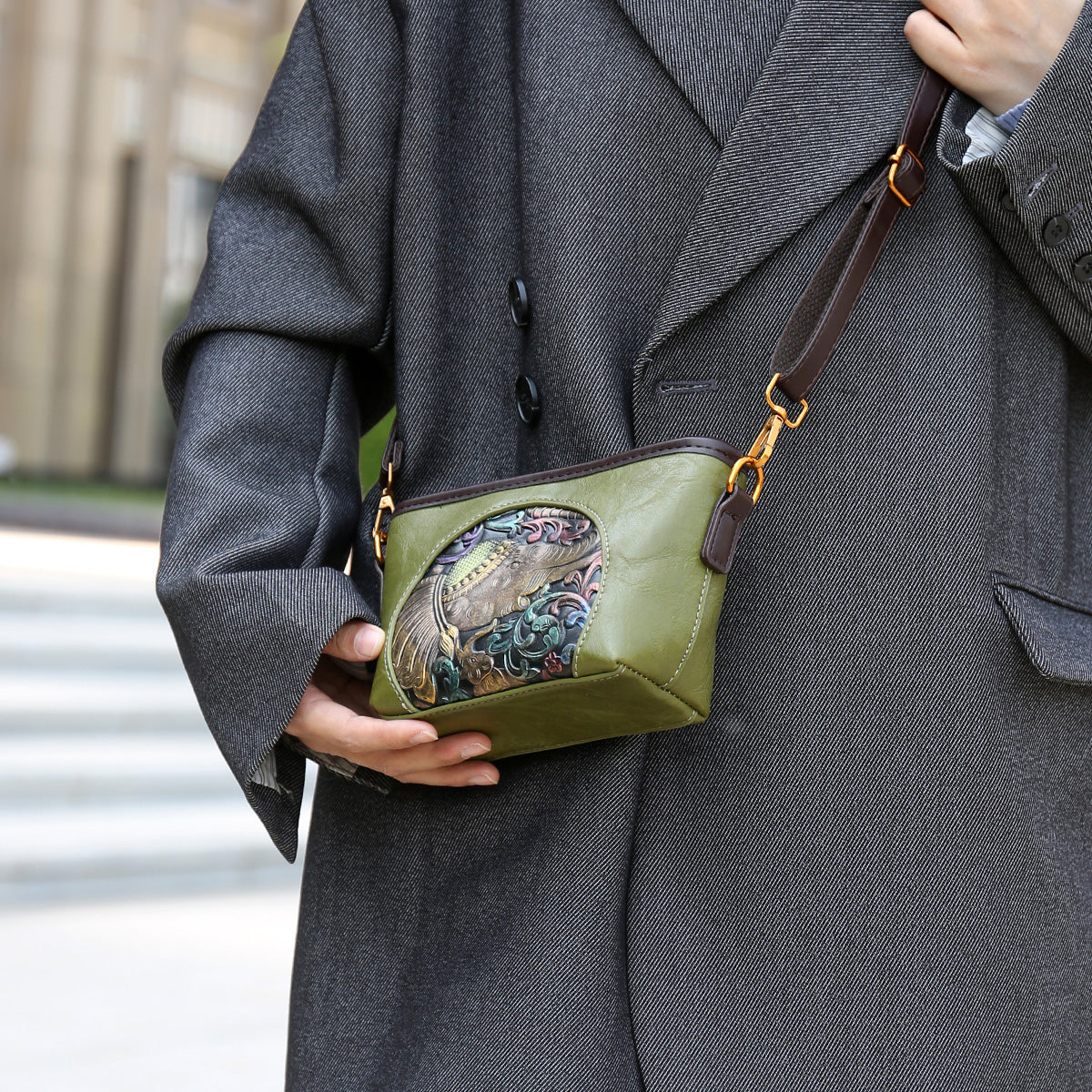 Green Bela (s) Sling Bag