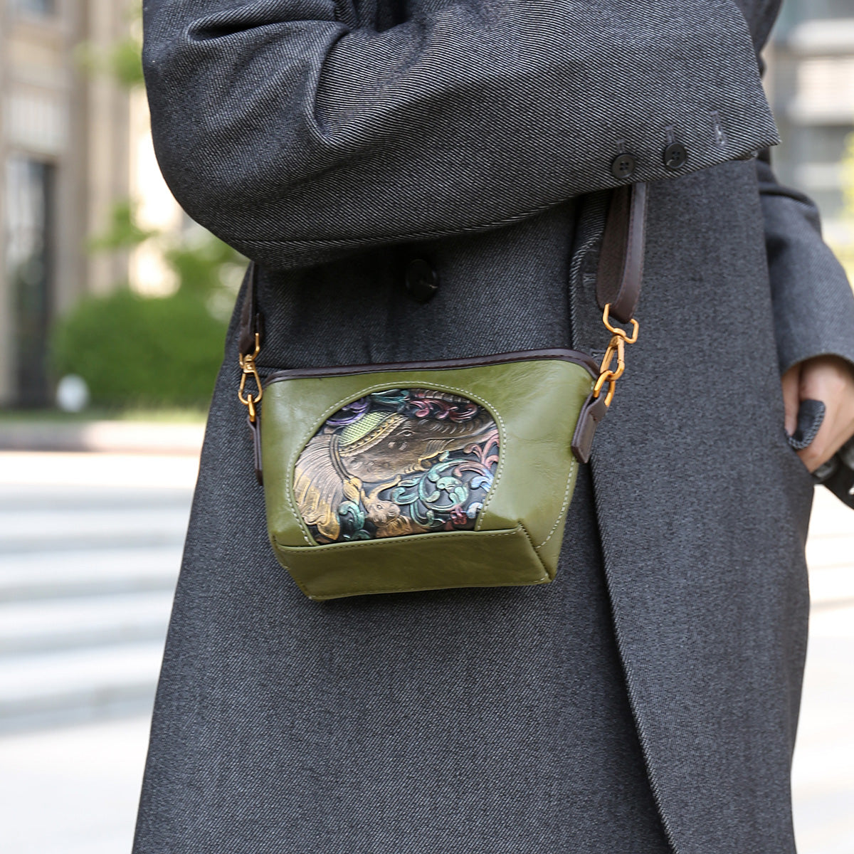 Green Bela (s) Sling Bag