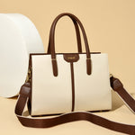 White Cyla 3 Compartment Handbag