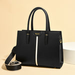 Black Cyla 3 Compartment Handbag