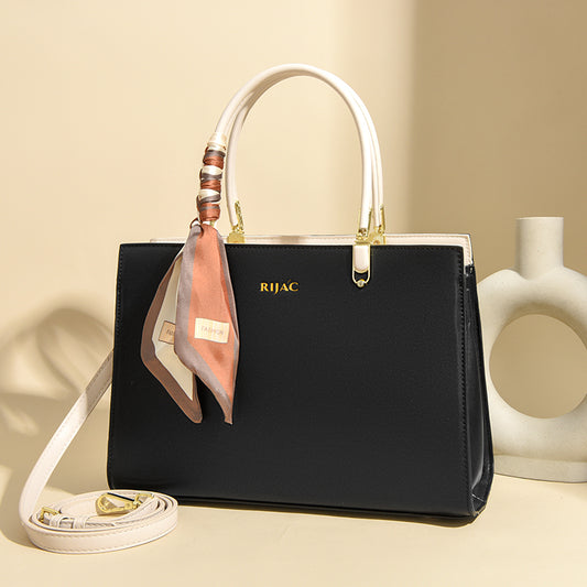 Black Tovo Top Handle Handbag