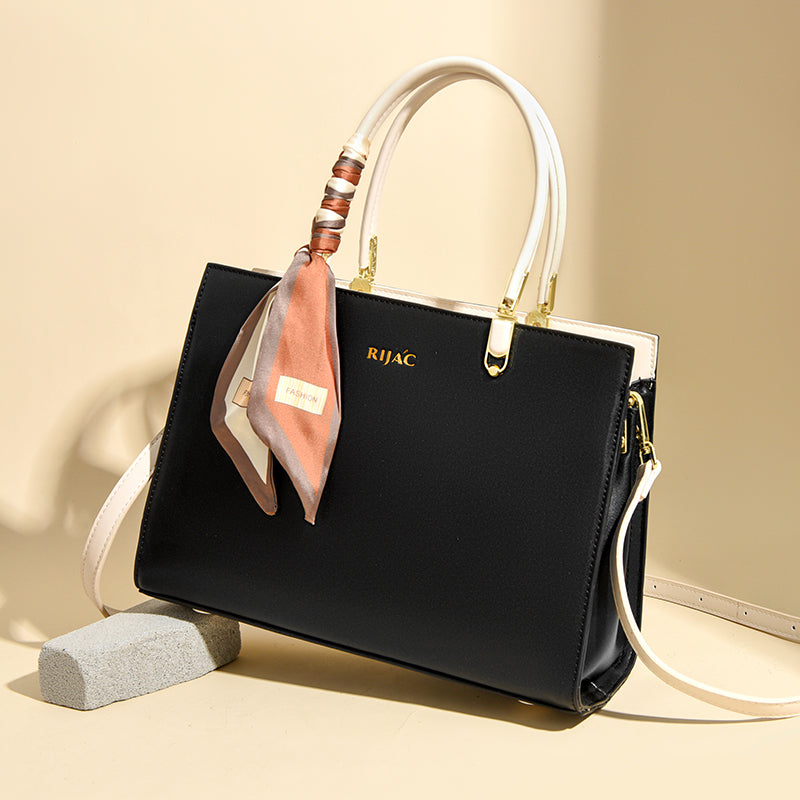 Black Tovo Top Handle Handbag