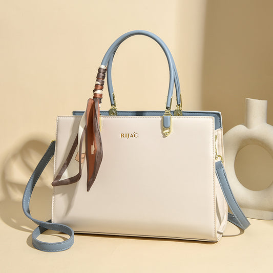 White Tovo Top Handle Handbag