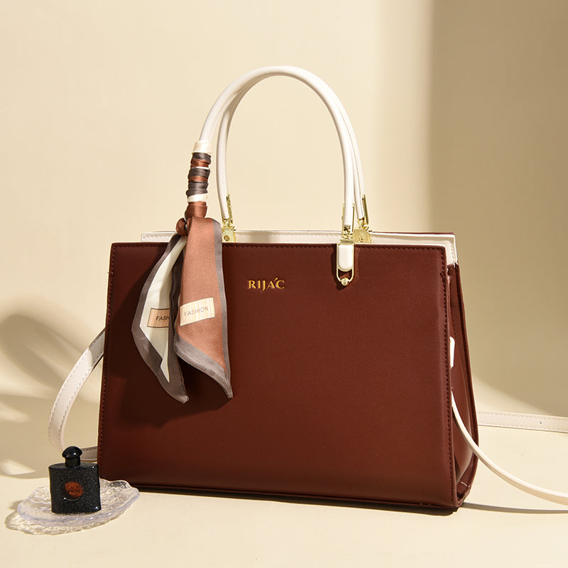 Brown Tovo Top Handle Handbag