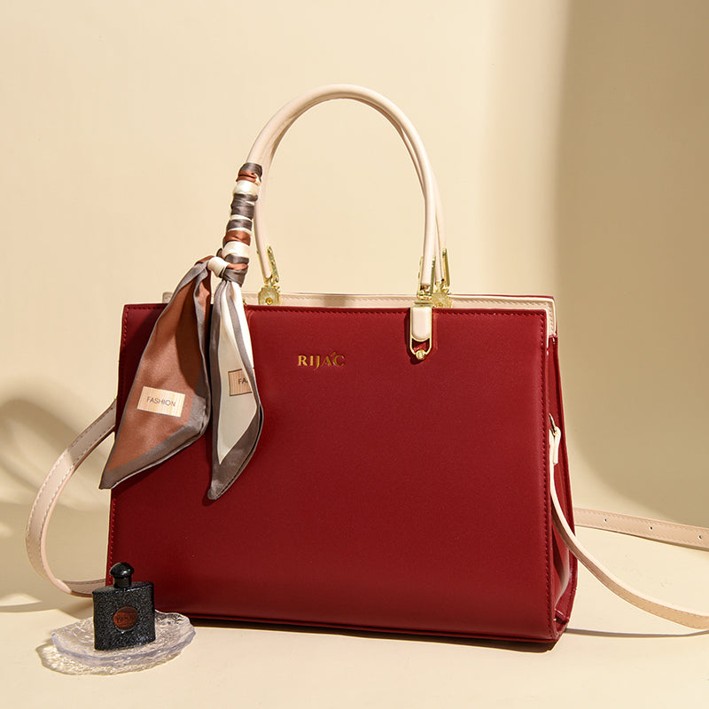 Red Tovo Top Handle Handbag