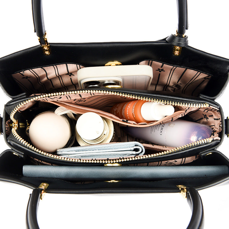 White Loxa Top Handle Handbag