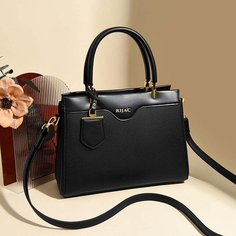 Black Loxa Top Handle Handbag