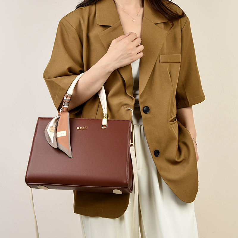Brown Tovo Top Handle Handbag