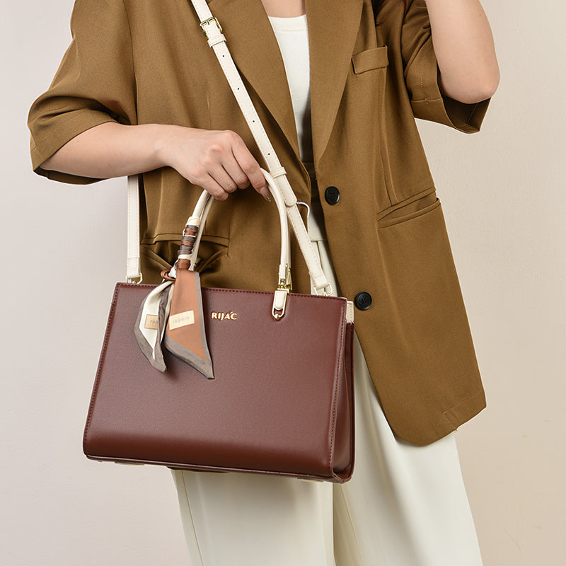 Brown Tovo Top Handle Handbag