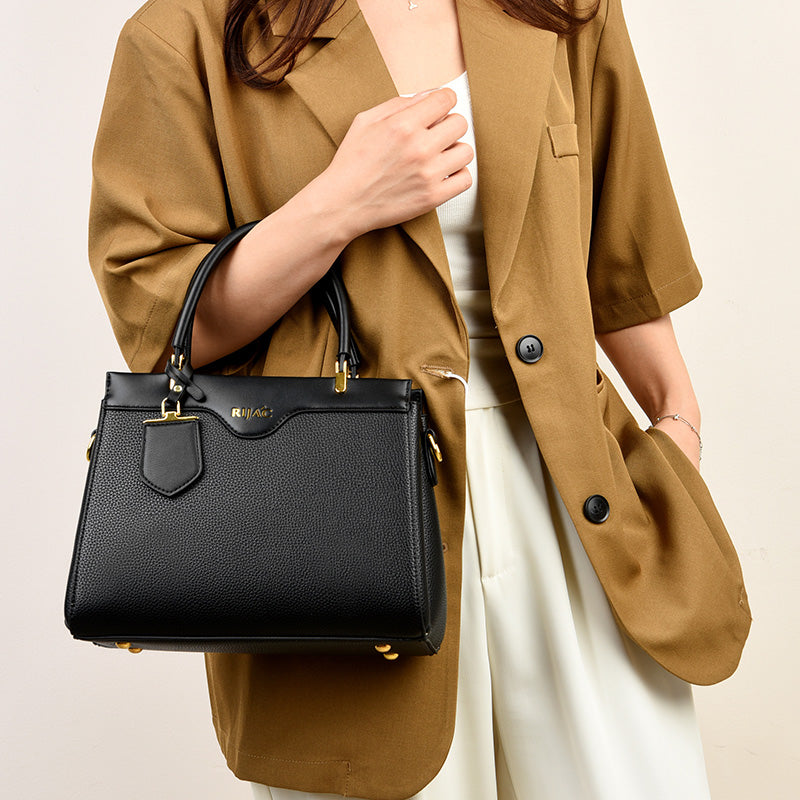 Black Loxa Top Handle Handbag