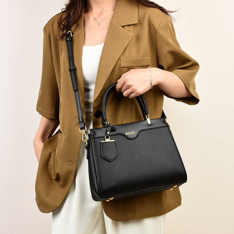 Black Loxa Top Handle Handbag