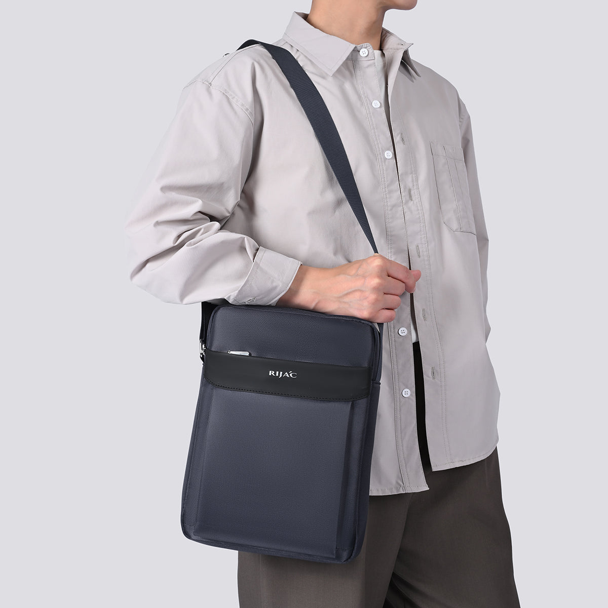 Blue Teza Mens Crossbody Bag