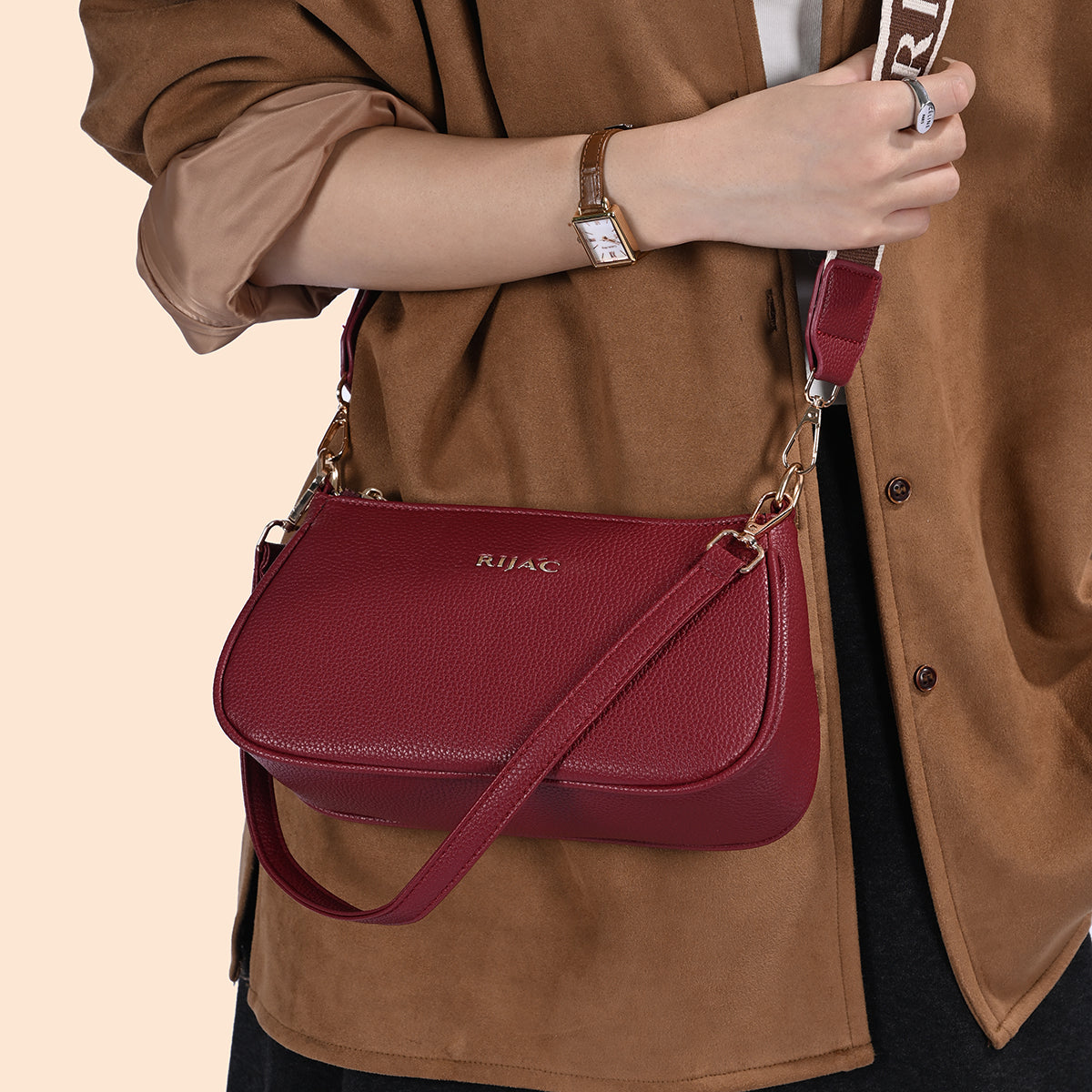 Maroon Emiro Sling Bag