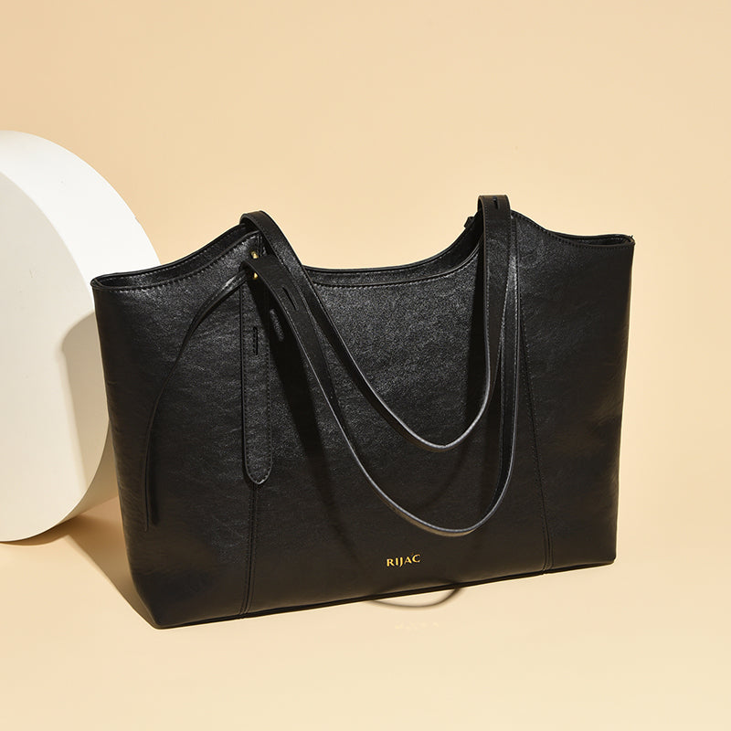 Black Filae Tote Bag