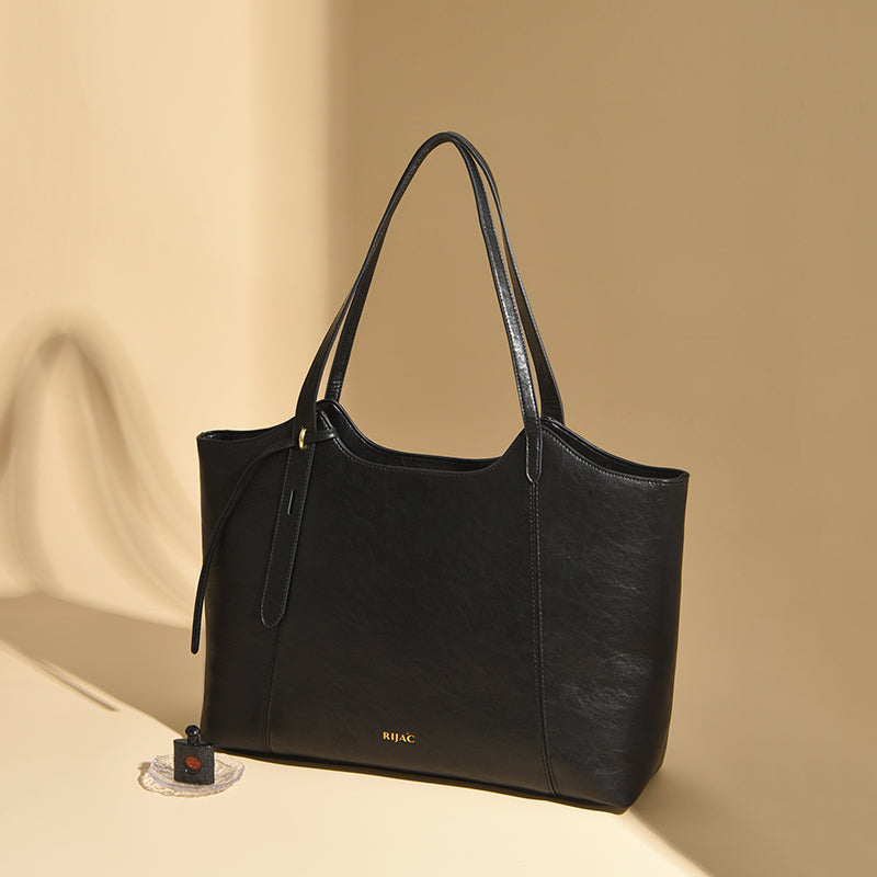 Black Filae Tote Bag