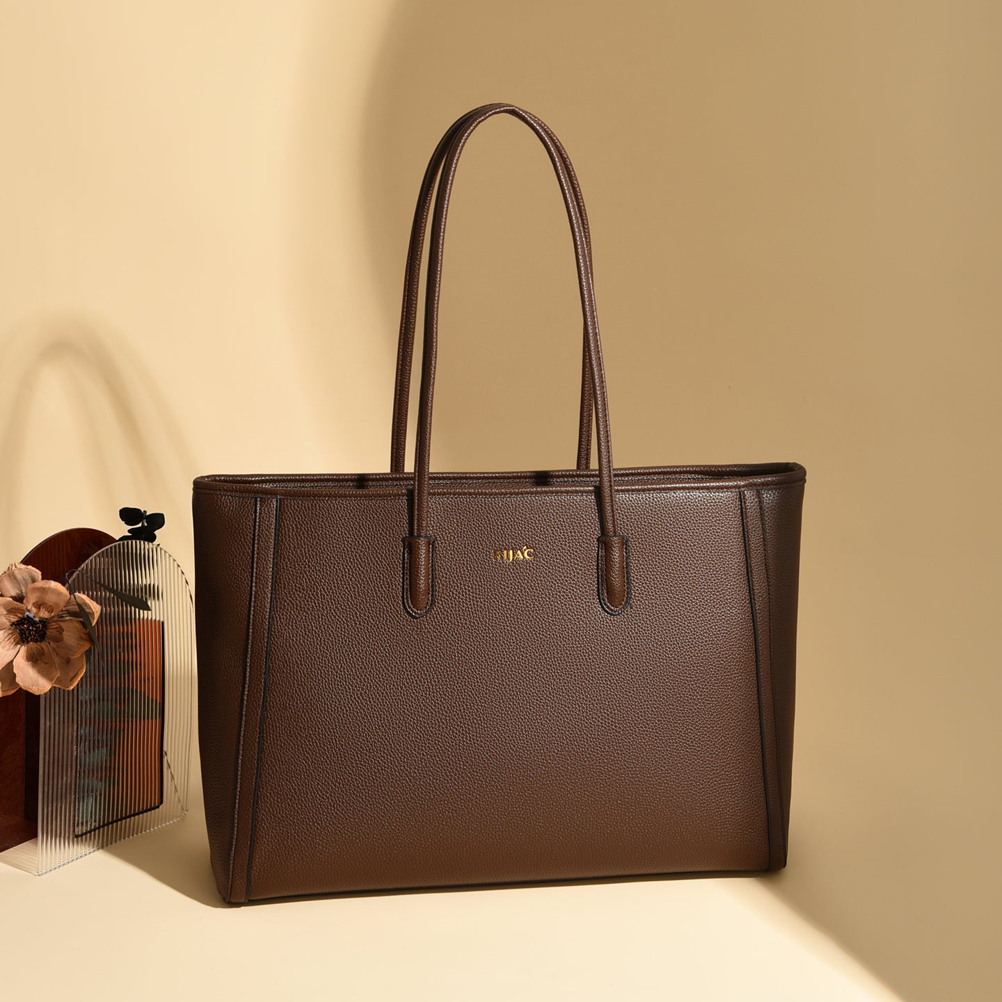 Brown Ovia Tote Bag