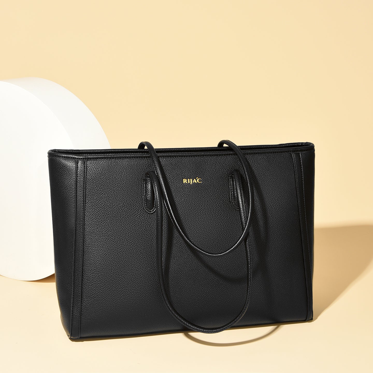 Black Ovia Tote Bag