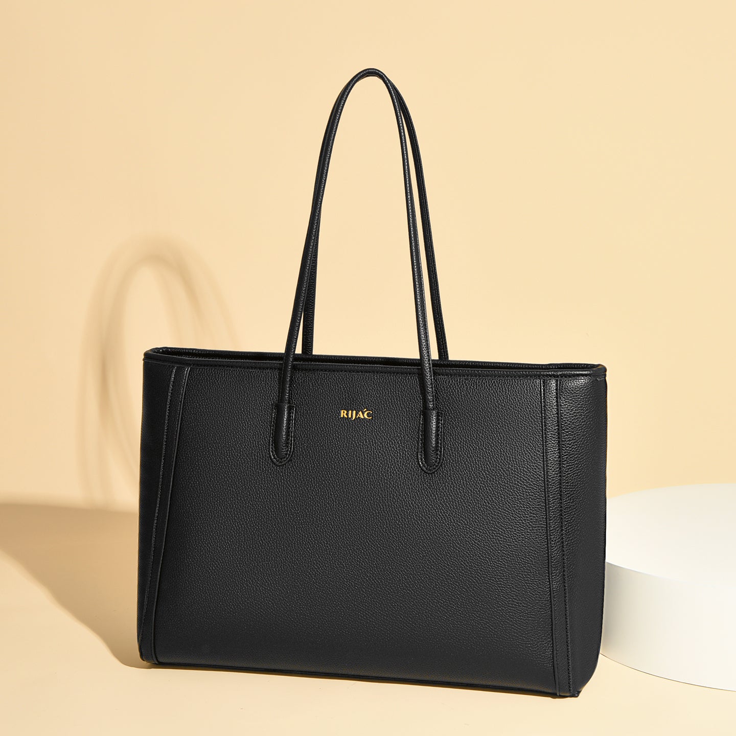 Black Ovia Tote Bag