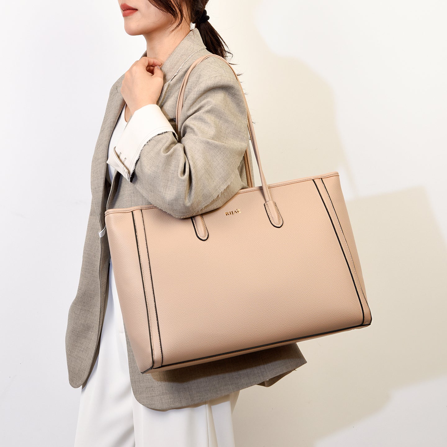 Pink Ovia Tote Bag
