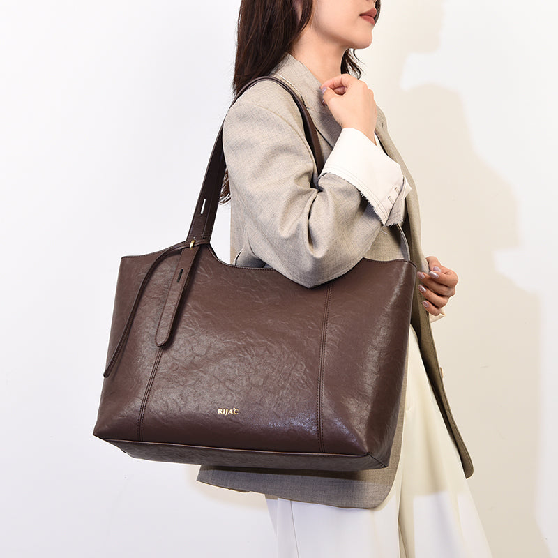 Brown Filae Tote Bag