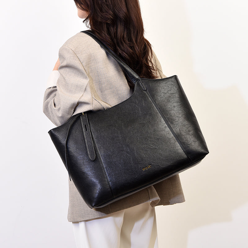 Black Filae Tote Bag