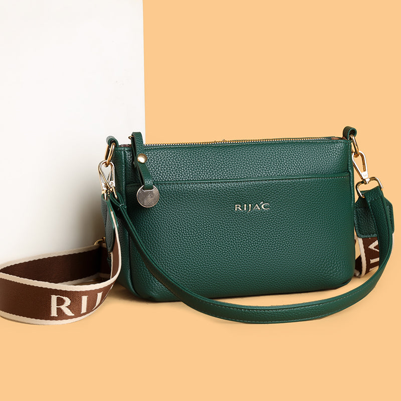Green Vena Sling Bag