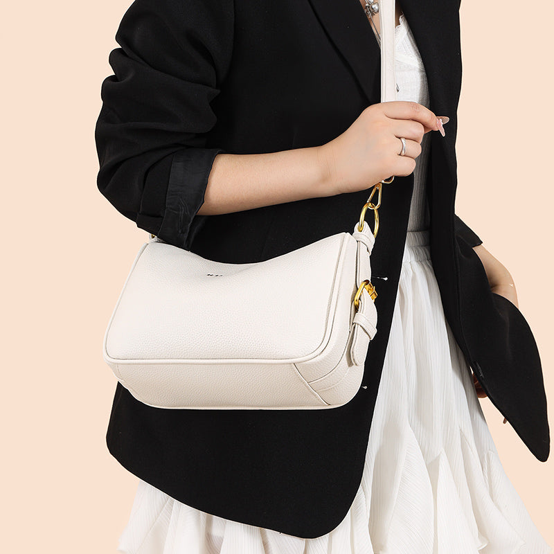 White Mavi 2 Zipper Sling Bag