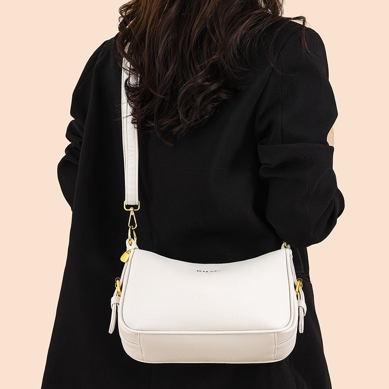 White Mavi 2 Zipper Sling Bag