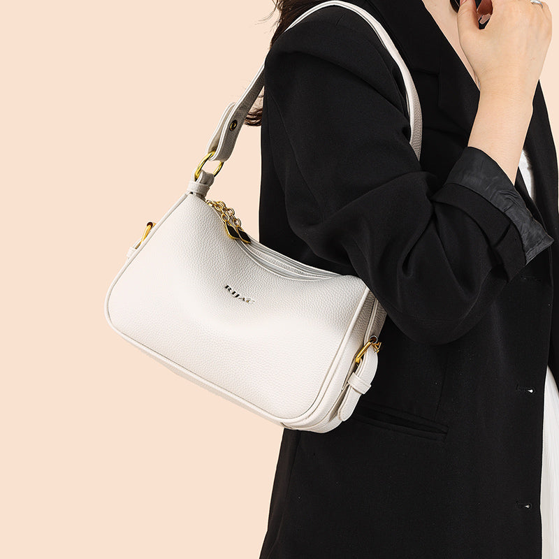 White Mavi 2 Zipper Sling Bag