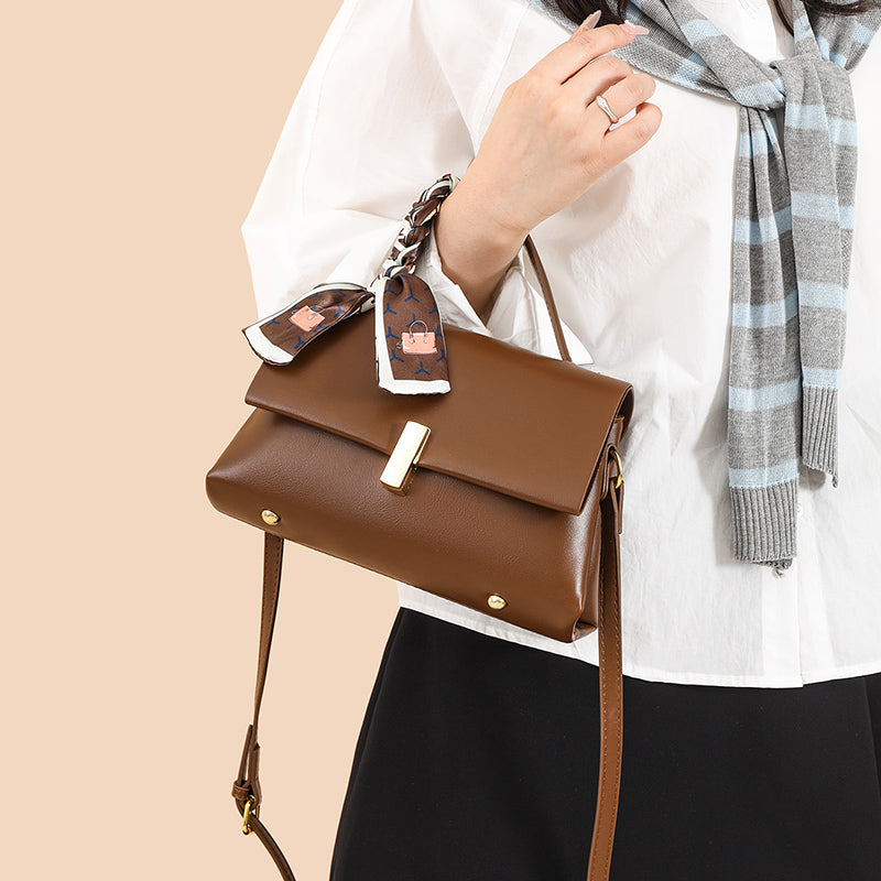 Brown Zeroa 2 Zipper Sling Bag