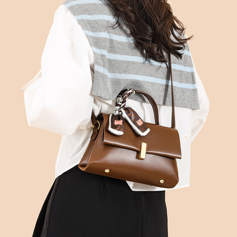 Brown Zeroa 2 Zipper Sling Bag