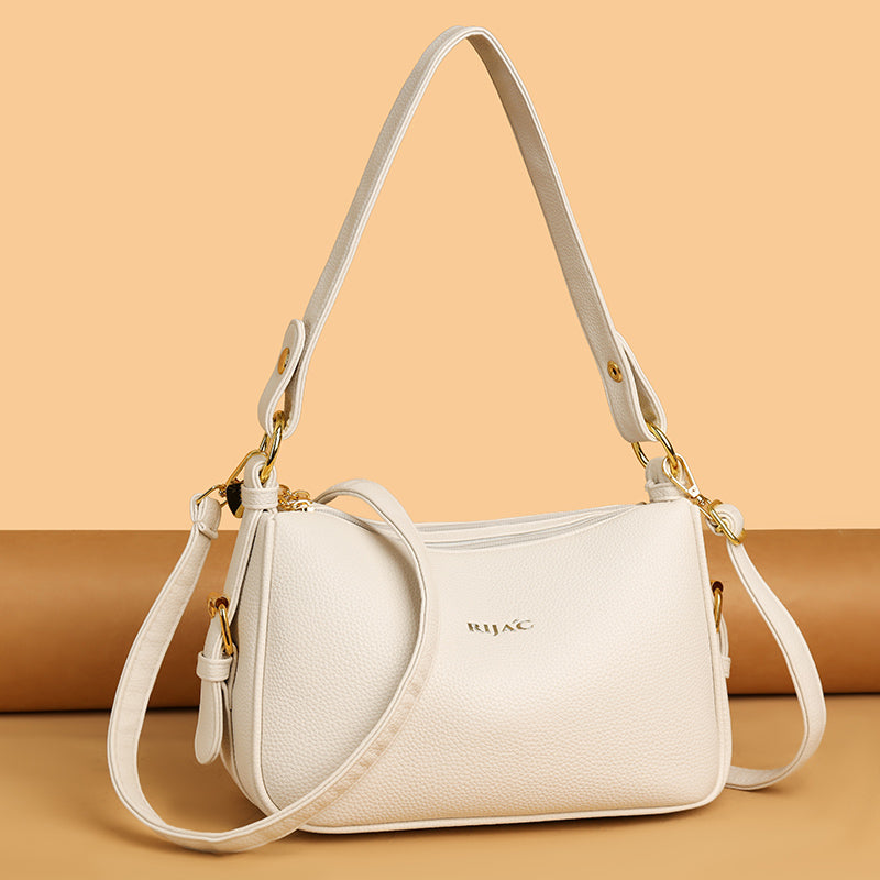 White Mavi 2 Zipper Sling Bag