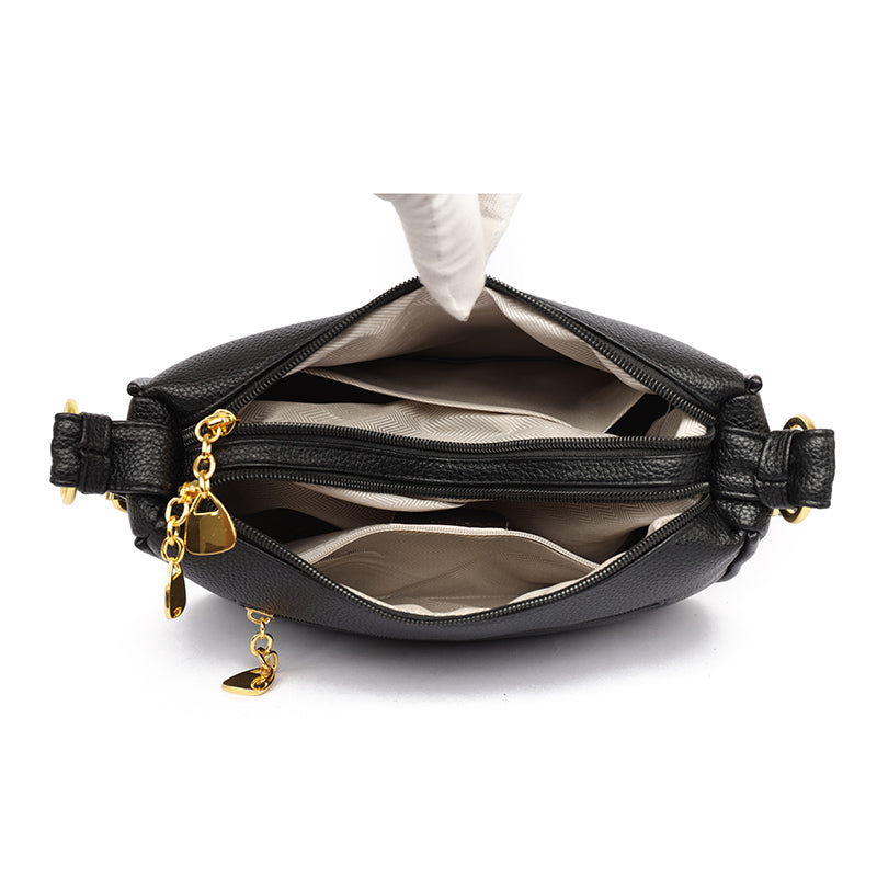 Beige Mavi 2 Zipper Sling Bag