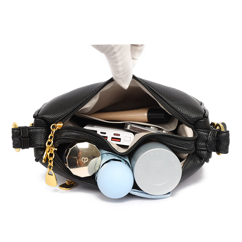 Beige Mavi 2 Zipper Sling Bag