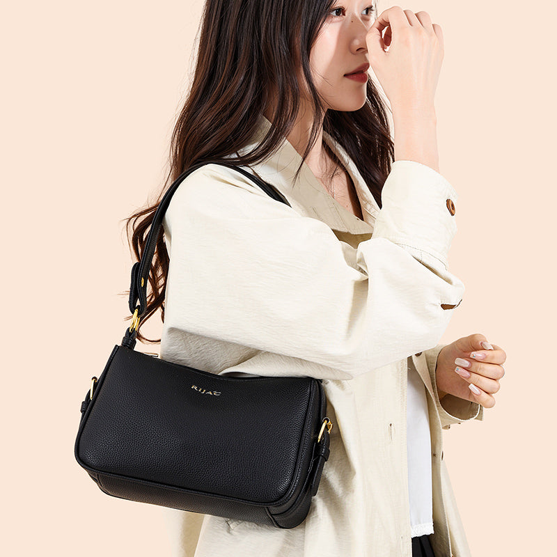 Black Mavi 2 Zipper Sling Bag