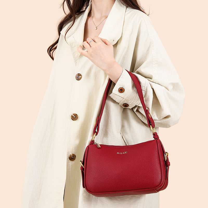 Red Mavi 2 Zipper Sling Bag