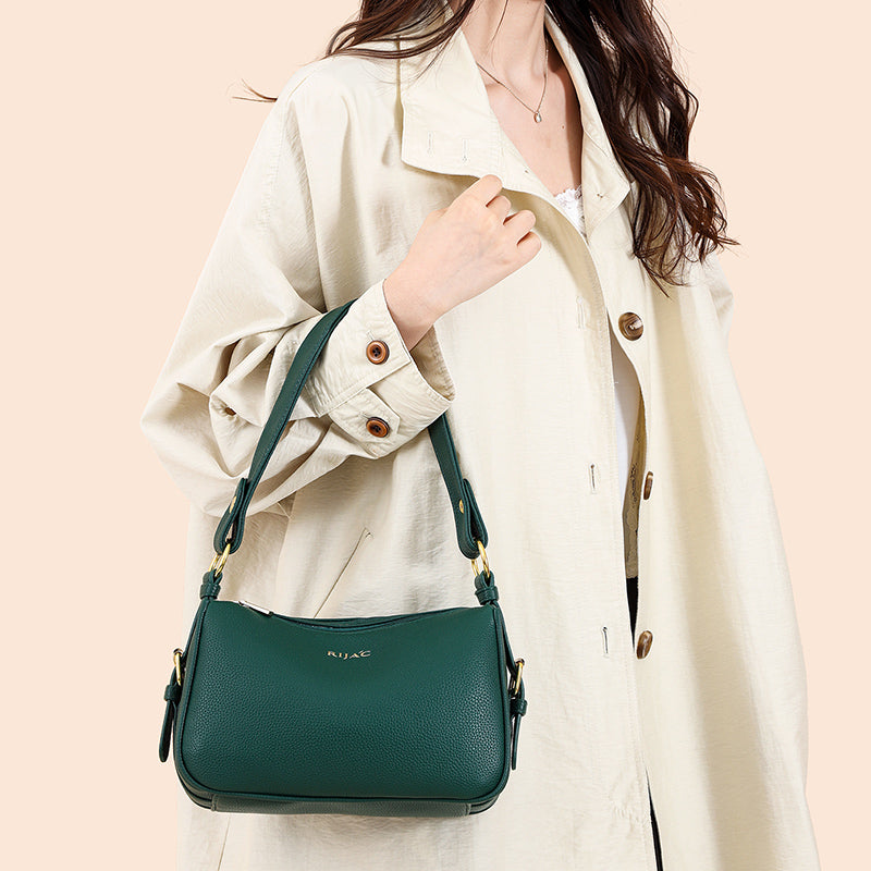 Green Mavi 2 Zipper Sling Bag