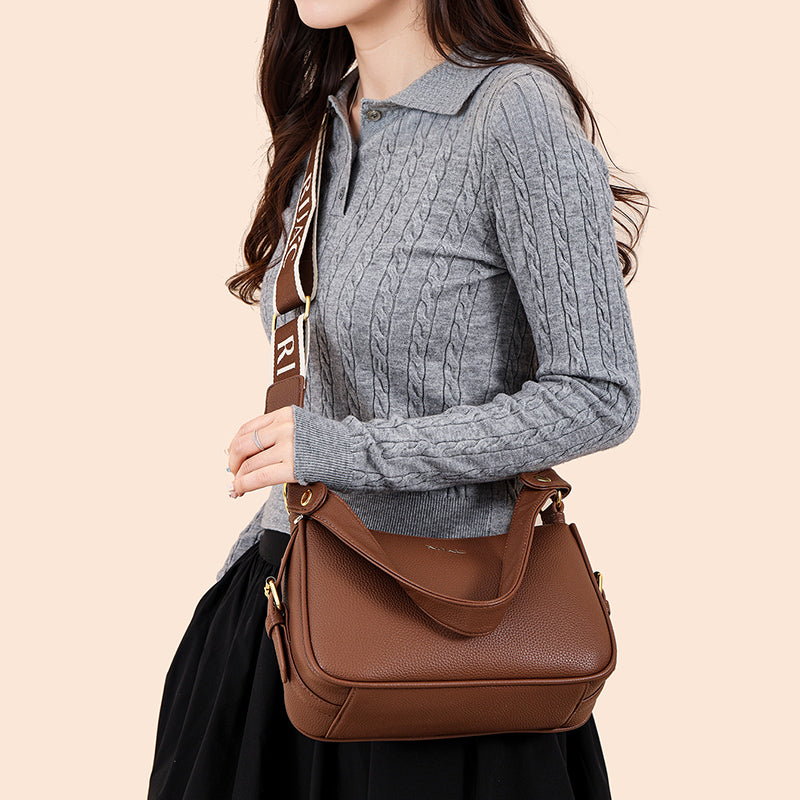 Brown Mavi 2 Zipper Sling Bag
